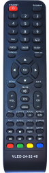 Telecomanda pentru LCD/LED VORTEX VLED-24-32-40 neagra cu functiile telecomenzii originale 