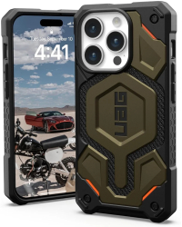Husa pentru iPhone 15 Pro - UAG Monarch Pro - Kevlar Element Green 