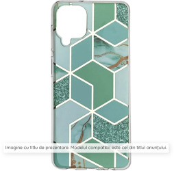 Husa pentru Samsung Galaxy S24 FE - Techsuit Marble Series - Green Hex 