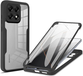 Husa pentru Xiaomi 14T Pro + Folie - Techsuit ColorVerse 360 Series - Black 