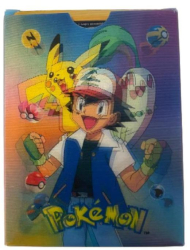 Joc de carti Pokemon Gold 3D Hologram diferite modele 55 piese 4 ani 