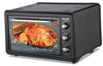 Cuptor Electric cu Termostat Harlem® Cu ROTISOR 1500W 38L Tavi Incluse Rosu 