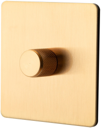 Intrerupator cu variator/dimmer GoldenEra Vichema 1gang 86x86 Auriu