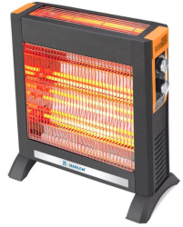 Radiator cu quartz HARLEM® MINI LAVICA HS405 2500 W 5 tuburi quartz termostat reglabil Negru
