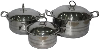 Set oale inox 6 piese 24 cm 
