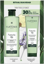 Set Sampon cu textura micelara 400 ml + Balsam de par cu textura laptoasa 150 ml Rene Furterer Naturia 