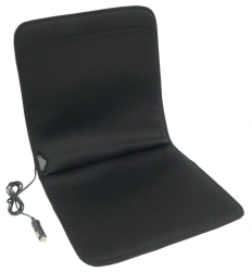 Husa auto cu incalzire 12V fara striatii soft-full black negru 