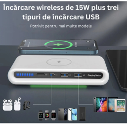 Incarcator Wireless Fast Charge 15W 