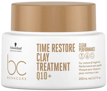Tratament de ingrijire cu argila pentru parul matur Schwarzkopf Professional BC Time Restore Q10+ 200 ml 