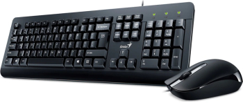 Kit tastatura si mouse Genius KM-160 cu fir USB negru