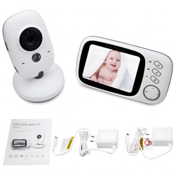 Baby Monitor Digital Butoarka® Camera Audio-Video Wireless Pentru Supraveghere Bebe Ecran HD 3.2 Inch LCD VOX BiDirectional Senzor 