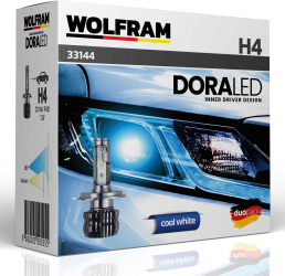Bec H4 LED omologat ECE R57 DORA Wolfram 