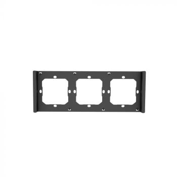 Cadru triplu de montare Sonoff M5-80 pentru instalarea intrerupatoarelor de perete negru 