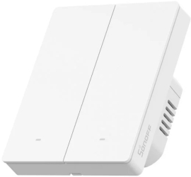 Intrerupator inteligent Sonoff M5-2C-80W 2 canale 10A protocol Matter Alb 