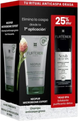 Set Sampon anti-matreata pentru par gras 150 ml + Exfoliant pentru scalp gras 150 ml Rene Furterer Neopur Ritual 