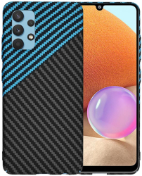 Husa pentru Samsung Galaxy A32 4G - Techsuit Carbonite FiberShell - Blue Pulse 