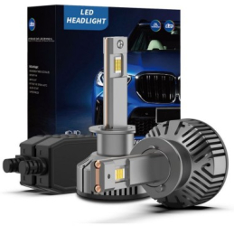 Set 2 leduri H1 Canbus 6000k 60W luminozitate 9000 Lm 12V-24V 