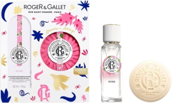 Set Apa Parfumata 30 ml + Sapun pentru maini si corp 100 g Roger & Gallet Rose Agua Perfumada 
