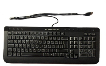 Tastatura ALIENWARE layout US/UK USB Multimedia Negru 