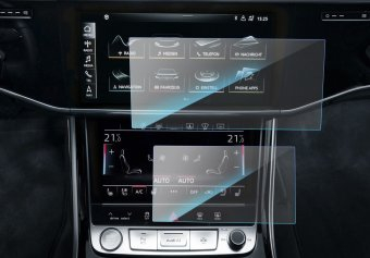 Audi A8 2024 ecran navigatie + consola aer comditionat folie protectie King Protection 
