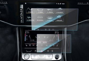 Audi Q6 2022-2023 ecran navigatie + consola aer conditionat folie protectie King Protection 
