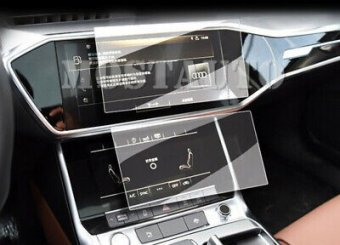 Audi S6 2024 ecran navigatie + consola aer conditionat folie protectie King Protection 