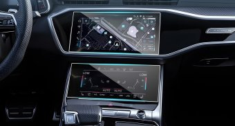 Audi SQ7 2024 ecran navigatie + consola aer conditionat folie protectie King Protection 