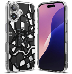 Husa pentru iPhone 16 Plus - Ringke Fusion Design - Seoul Map Black 