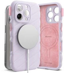 Husa pentru iPhone 16 Pro - Macaron Silicone MagSafe - LightA Purple 