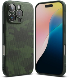 Husa pentru iPhone 16 Pro Max - Ringke Onyx Design - Camo Green 