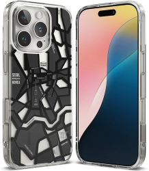 Husa pentru iPhone 16 Pro - Ringke Fusion Design - Seoul Map Black 