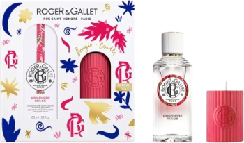 Set Apa Parfumata 100 ml + Lumanare parfumata 75 g Roger and Gallet Gingembre Rouge Agua Perfumada 