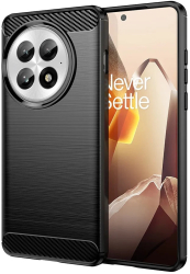 Husa pentru OnePlus 13 - Techsuit Carbon Silicone - Black 