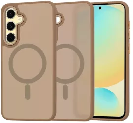 Husa pentru Samsung Galaxy S24 FE - Techsuit HaloFrostA MagSafe Series - Sandstone Brown 