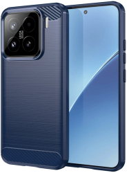 Husa pentru Xiaomi 15 - Techsuit Carbon Silicone - Blue 