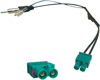 Adaptor antena Radio VW cu amplificare tip Fakra dubla 