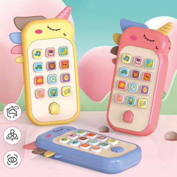 Childrens cartoon early education educational science learning simulation smart phone - color LB-C101 unicorn three colors mixed 