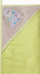 Prosop de baie cu gluga imprimeu velur 100 x 100 cm Womar Zaffiro AN-OW-01-10 