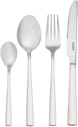 Set tacamuri 24 piese din otel inoxidabil Zass Gourmet ZG-CS 01 Argintiu 
