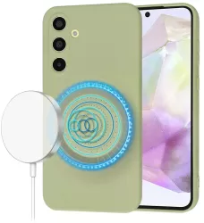 Husa pentru Samsung Galaxy A35 5G - Techsuit SoftFlex MagSafe - Matcha 