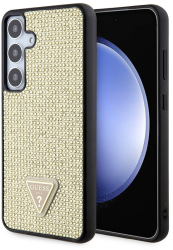 Husa pentru Samsung Galaxy S24 Plus - Guess Rhinestone Triangle GUHCS24MHDGPPD - Gold 