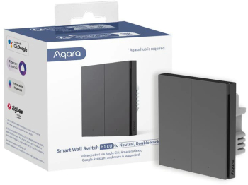 Intrerupator inteligent Aqara H1 necesita NUL un canal Zigbee Gri WS-EUK03-G 
