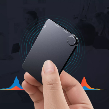 Mini Reportofon Card TSS-K32 Dispozitiv de Spionaj MP3 Player Autonomie 150 ore USB Anularea Zgomotului Activare Vocala Memorie 32GB 