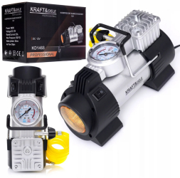 Set compresor auto 12V cu manometru prelungitor KD1468 