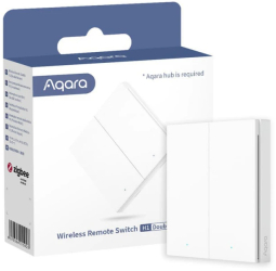Telecomanda AQARA Wireless Remote Switch H1 Double Rocker WRS-R02 Alb 