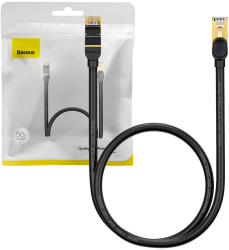 Baseus Ethernet RJ45 Network Cable 10Gbps 0.5m Black 