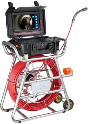 Camera inspectie endoscop Monitor mare color HD 10.1&rdquo Lungime cablu 100 m IP68 12xLed unghi 145° Zoom digital 3x 
