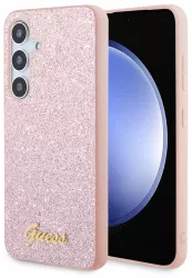 Husa pentru Samsung Galaxy S24 - Guess Glitter Script GUHCS24SHGGSHP - Pink 