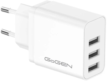 Incarcator de retea GoGEN ACH 301W 3 x USB 5V/3.1 A 15.5 W alb 