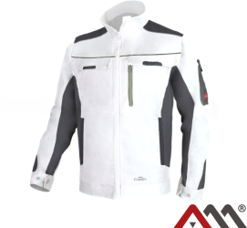Jacheta Classic Stretch Slim alb / gri marimea 54 Artmas ART701062 
